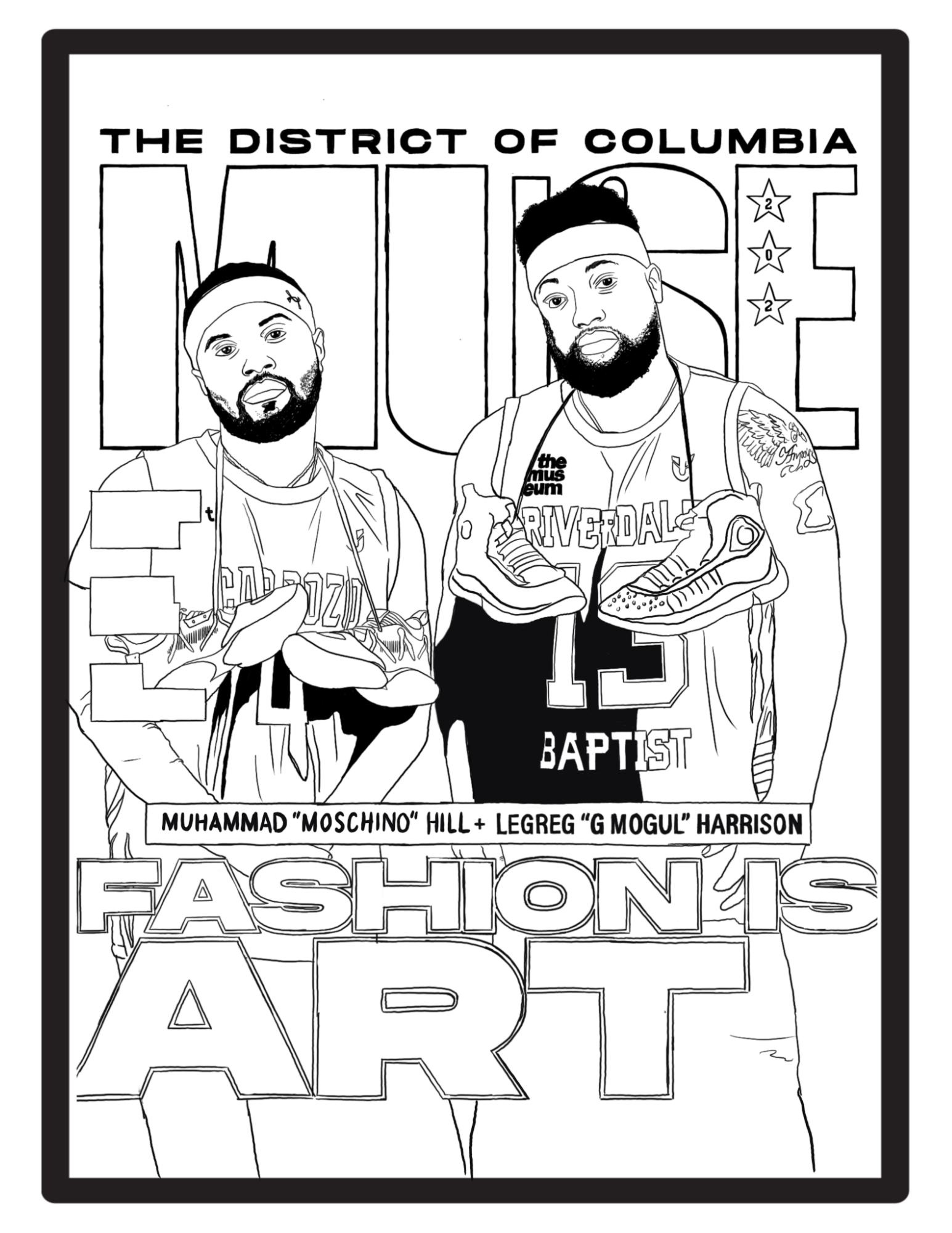 The District of Columbia Muse — Fashion is Art illustration